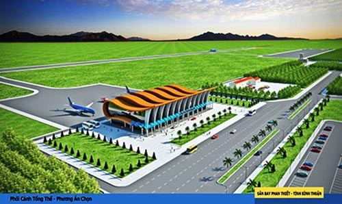 Model of Phan Thiet Airport. (Photo:SGGP)